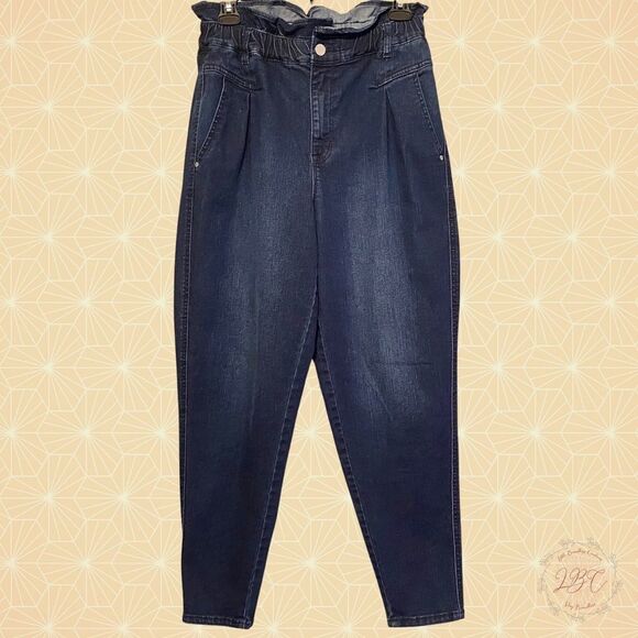 Vintage America High Waist Jeans Dark Wash Paperboy Boy - Picture 12 of 13